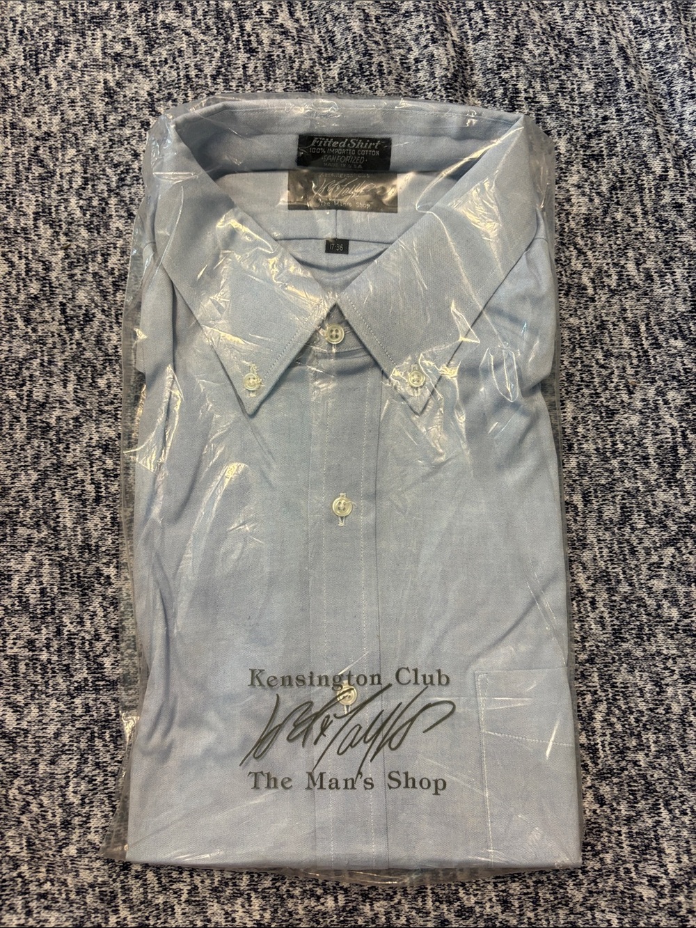 Men’s Light Blue Button-Down Dress Shirt
